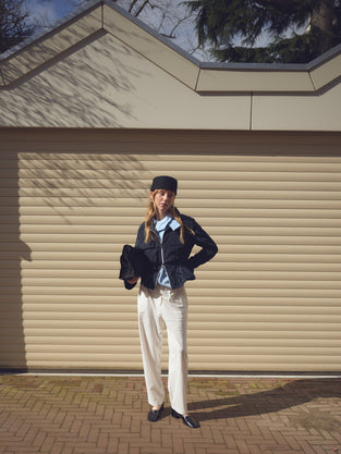 Manola taffeta jacket | Blue