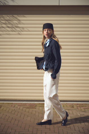 Manola taffeta jacket | Blue