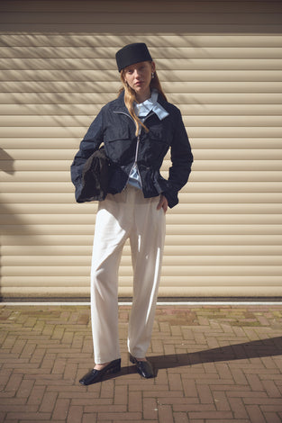 Manola taffeta jacket | Blue
