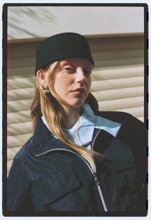 Fiorella cotton mix blouse | Light Blue