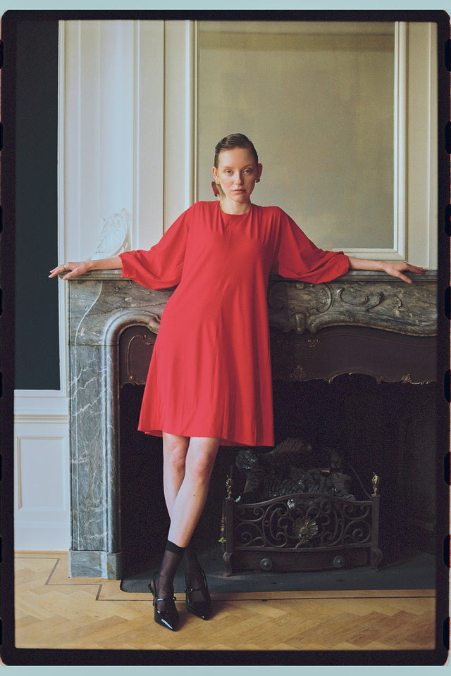 Lide dress technical jersey | Red