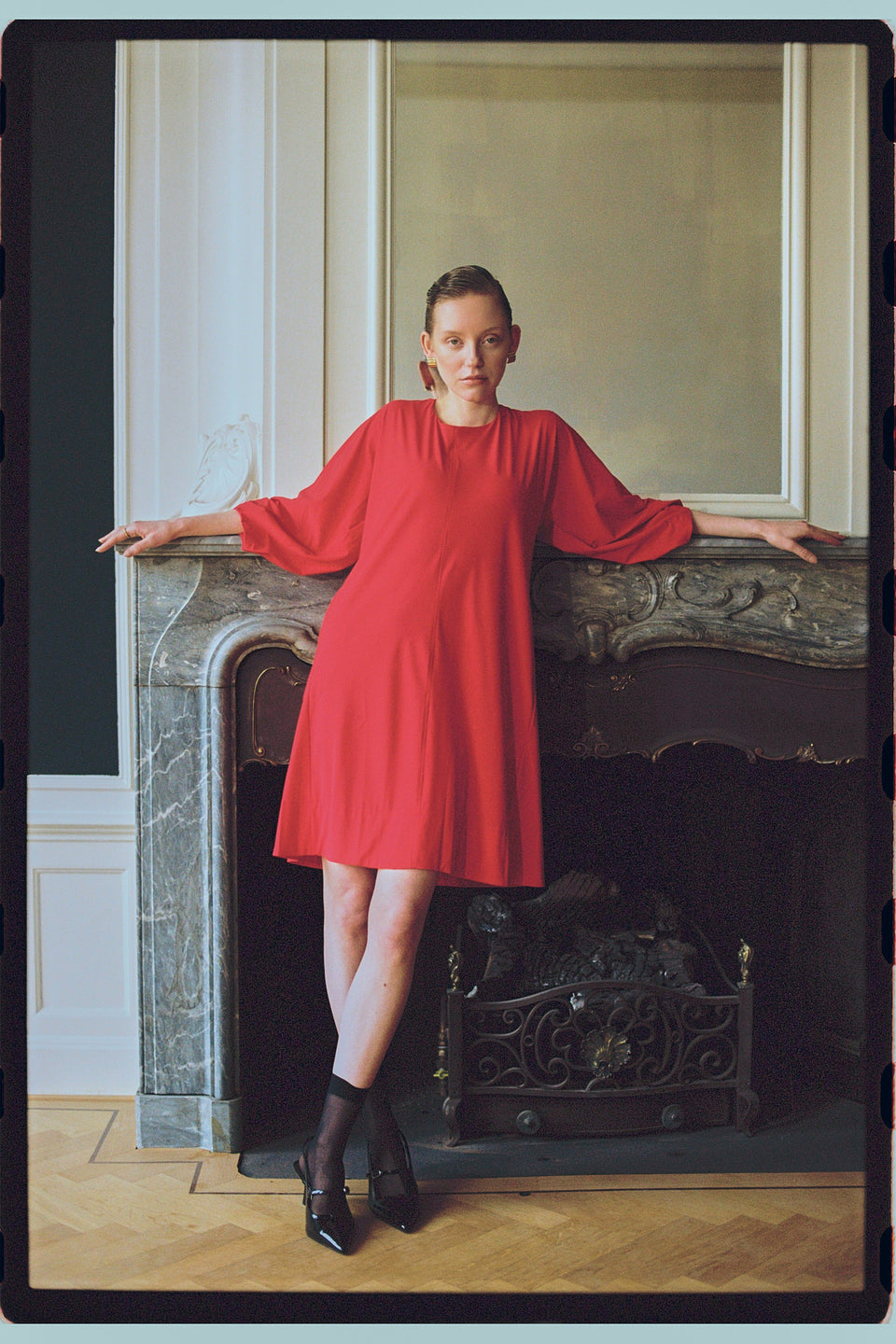 Lide dress technical jersey | Red