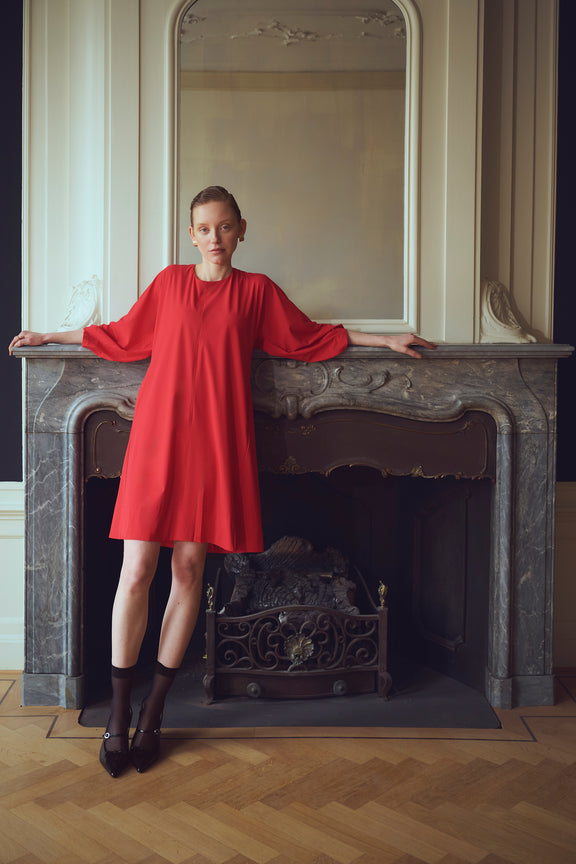 Lide dress technical jersey | Red