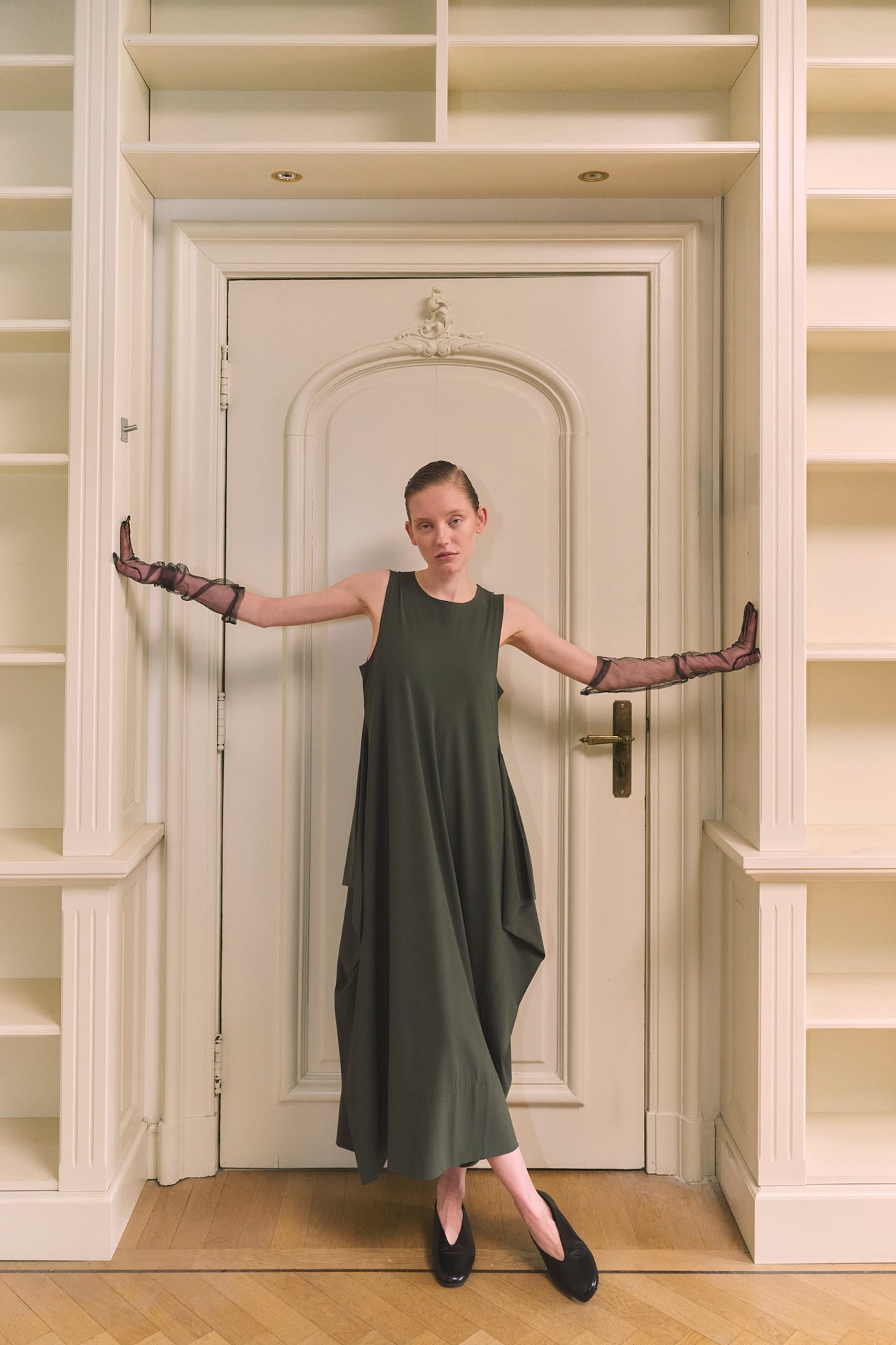 Isabel dress WS technical jersey | Army