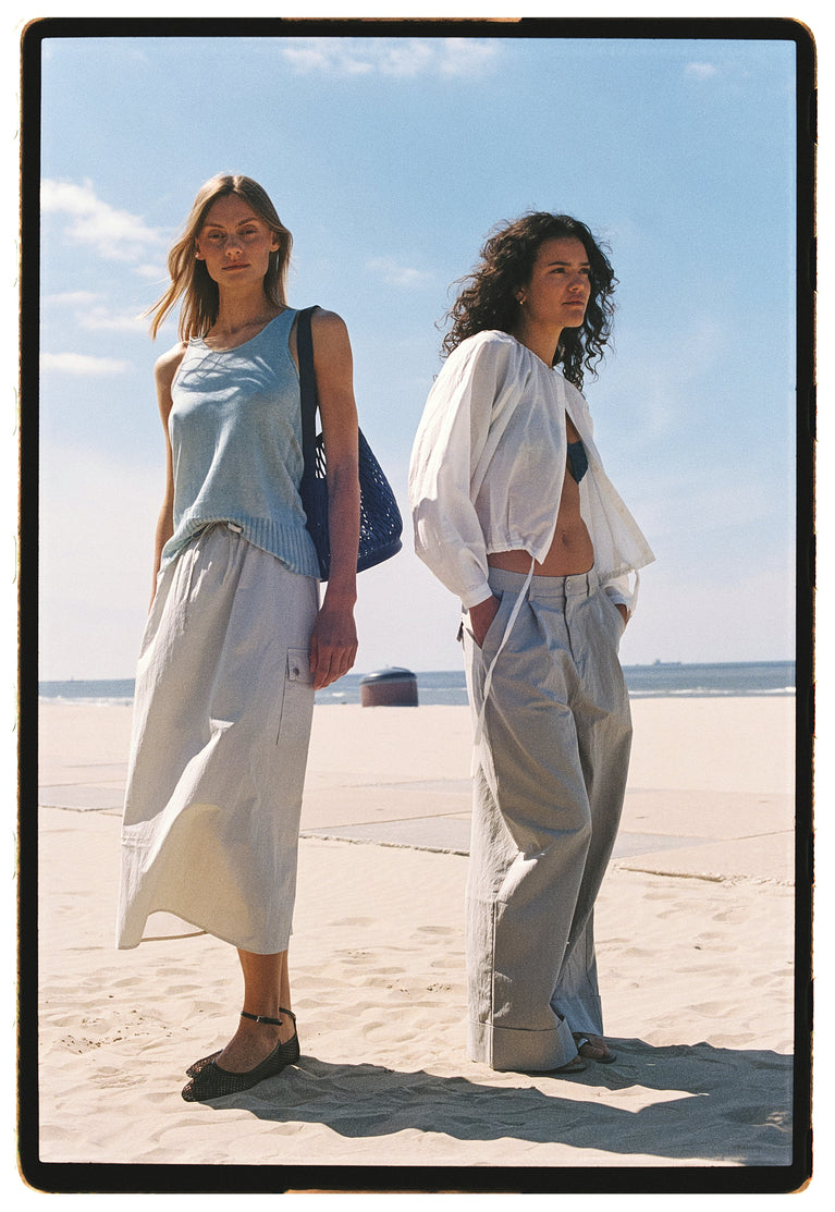 Mura cotton pants | Light Grey