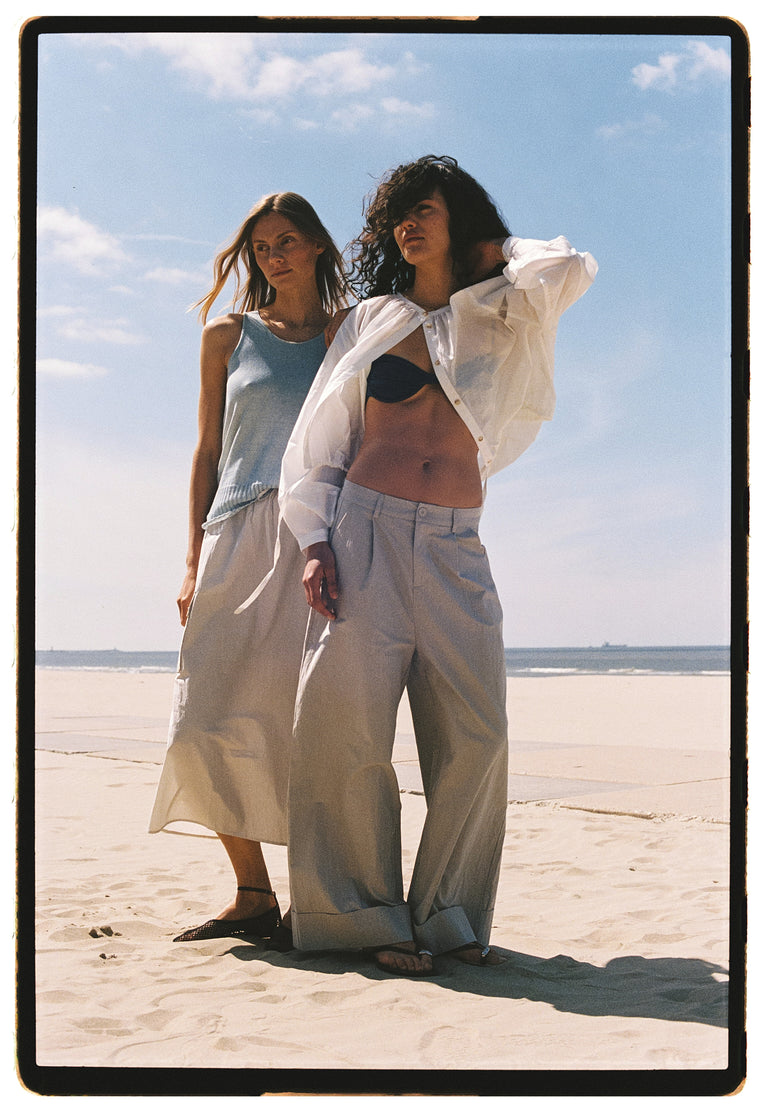 Mura cotton pants | Light Grey