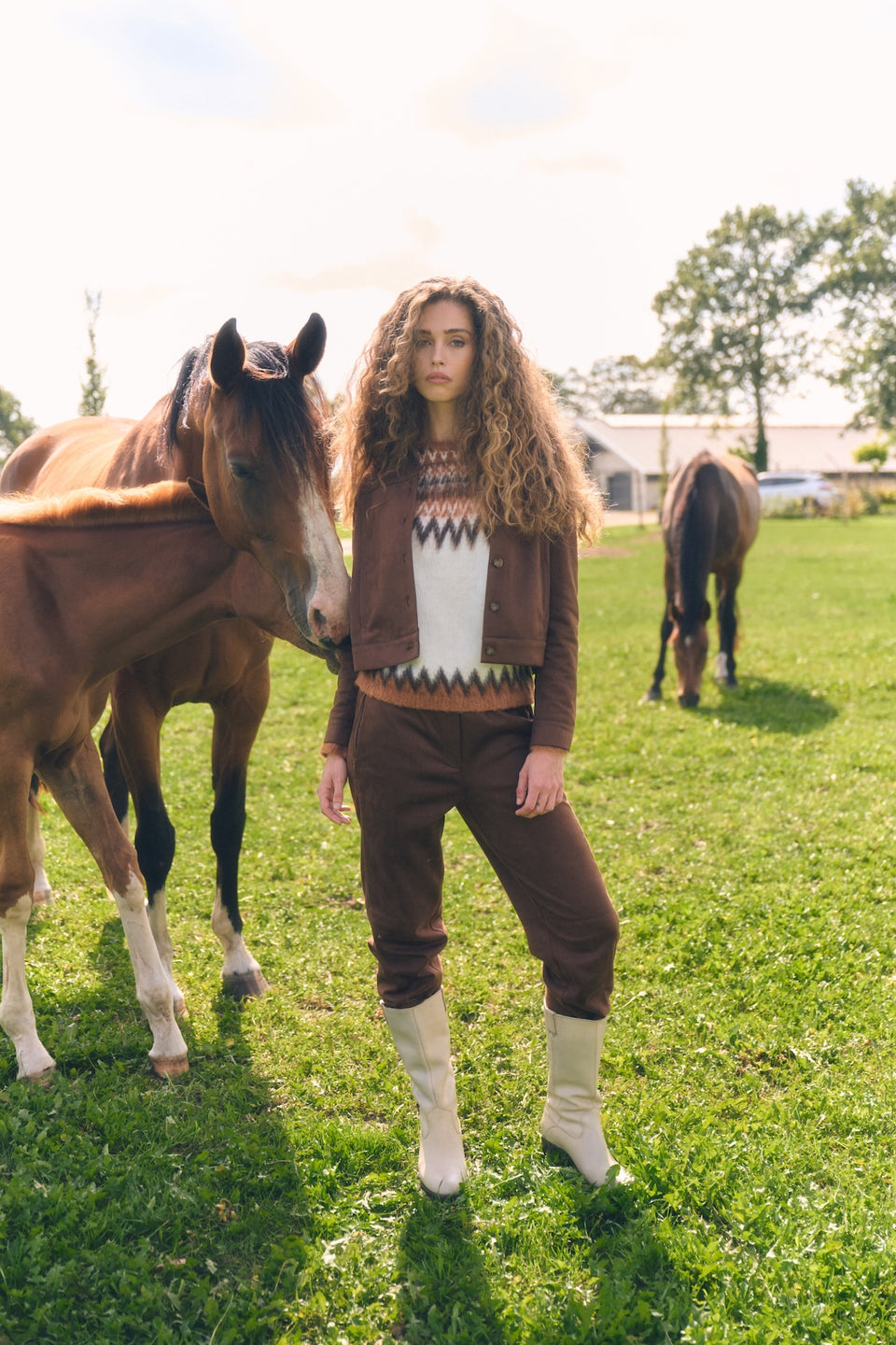Danny skuba velvet pants | Brown