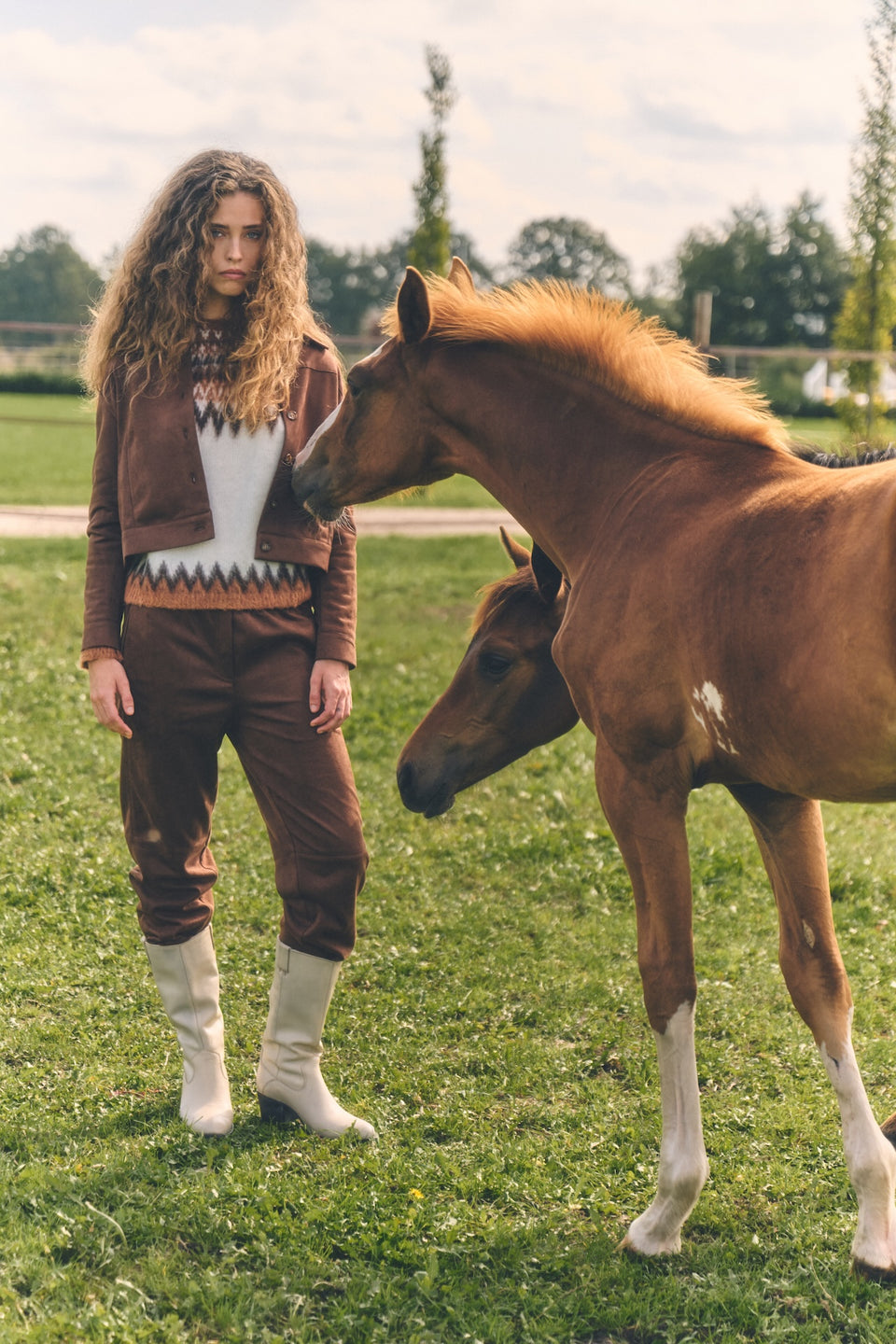 Danny skuba velvet pants | Brown