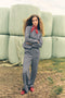 Sirmione viscose flair pants | Grigio
