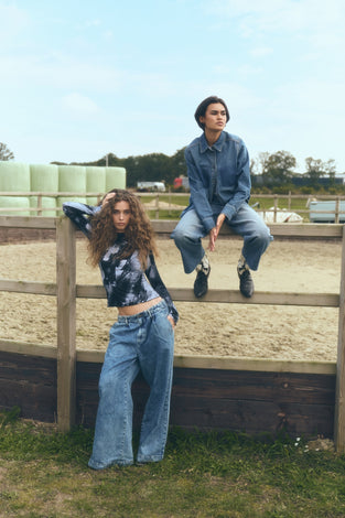 Saige ankle leg Kyoto jeans | Flu Blue