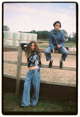 Amaya hopcar loose jeans | Random Blue