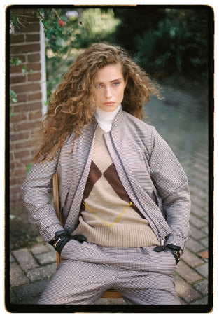 Barnno check bomber jacket | Multi