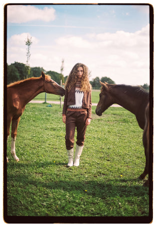 Danny skuba velvet pants | Brown
