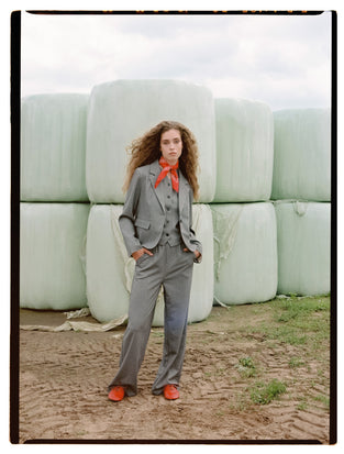 Sirmione viscose flair pants | Grigio
