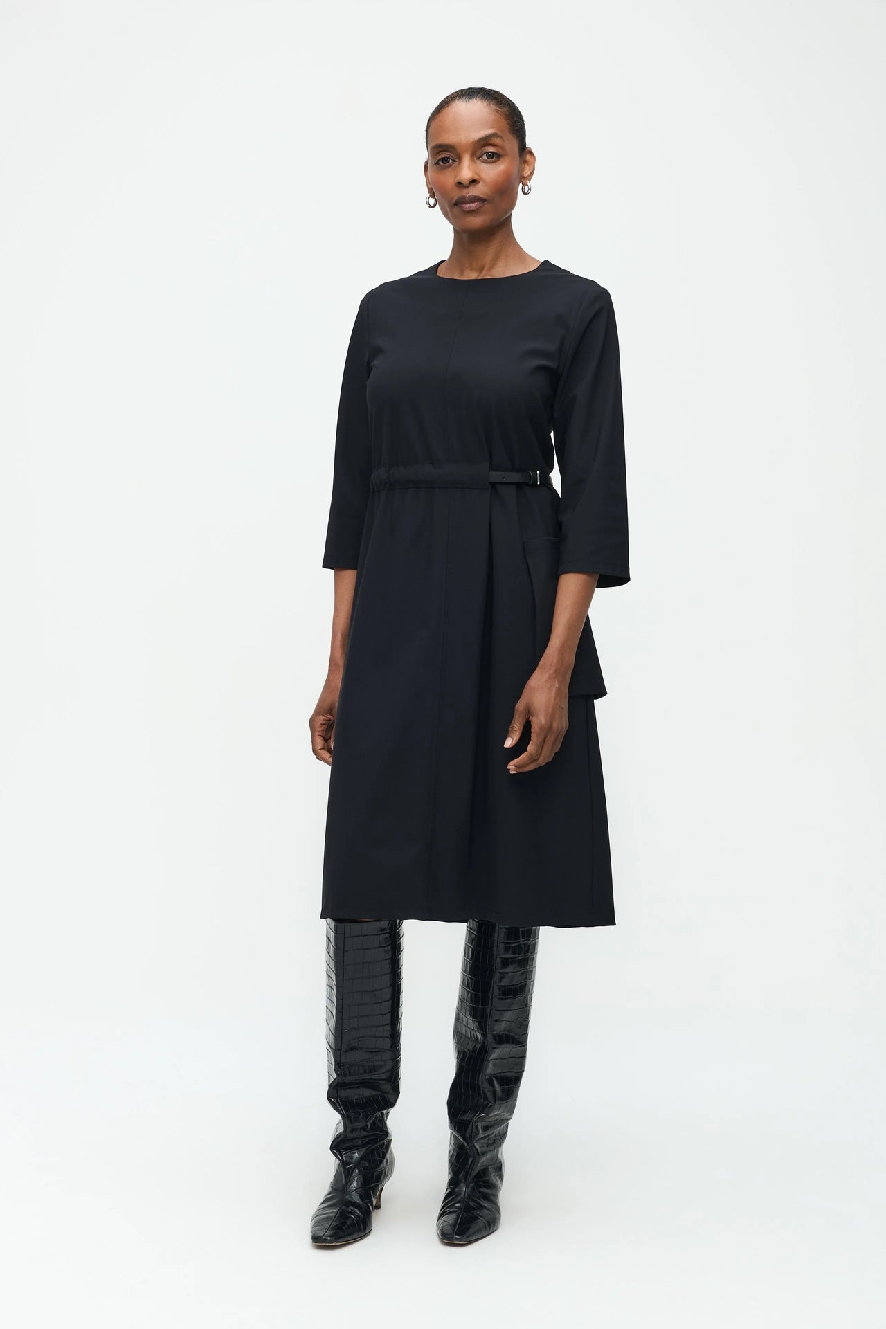 Marlou Dress Technical Jersey | Black