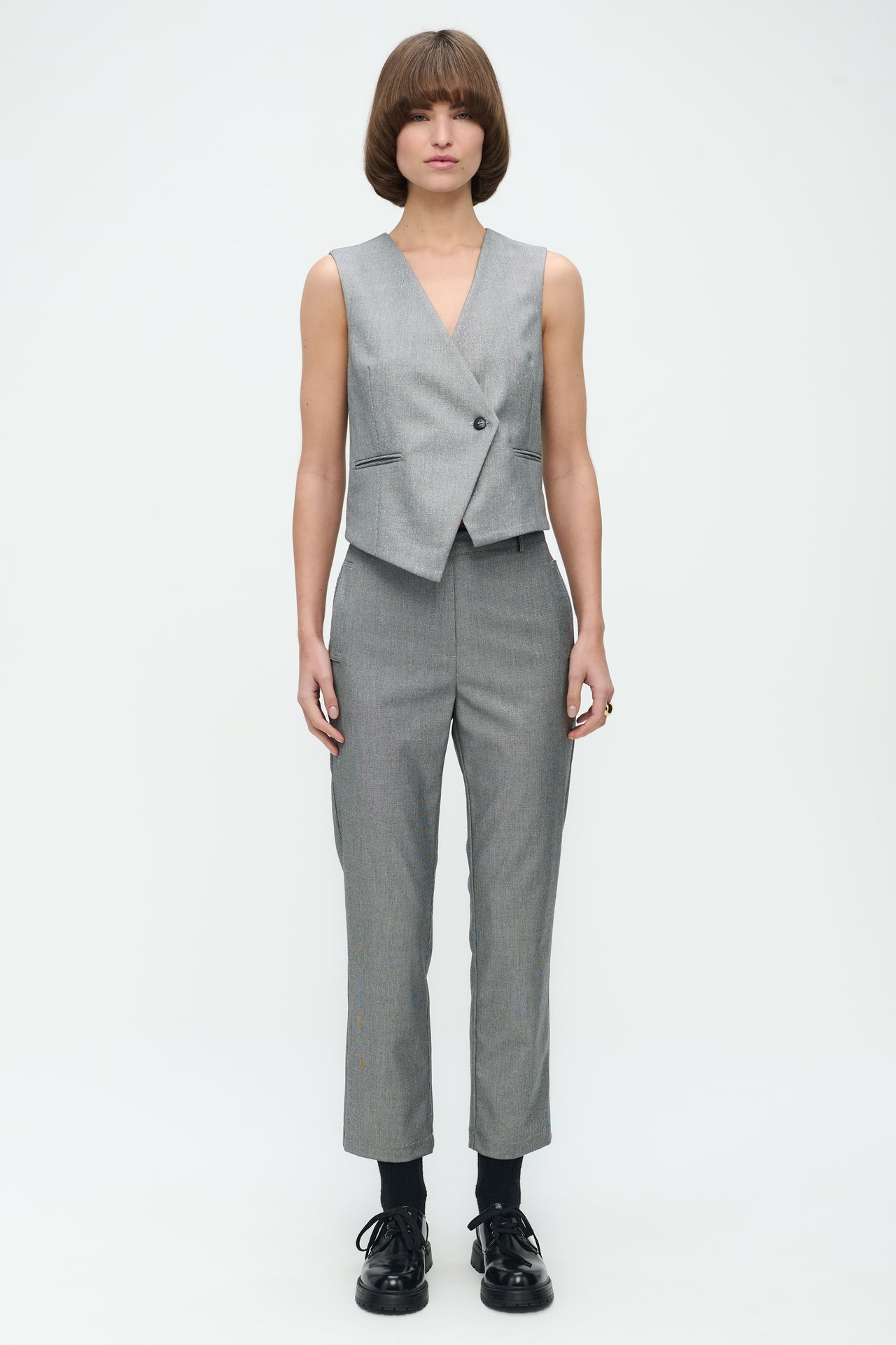 Mirela Pants | Grey Silver