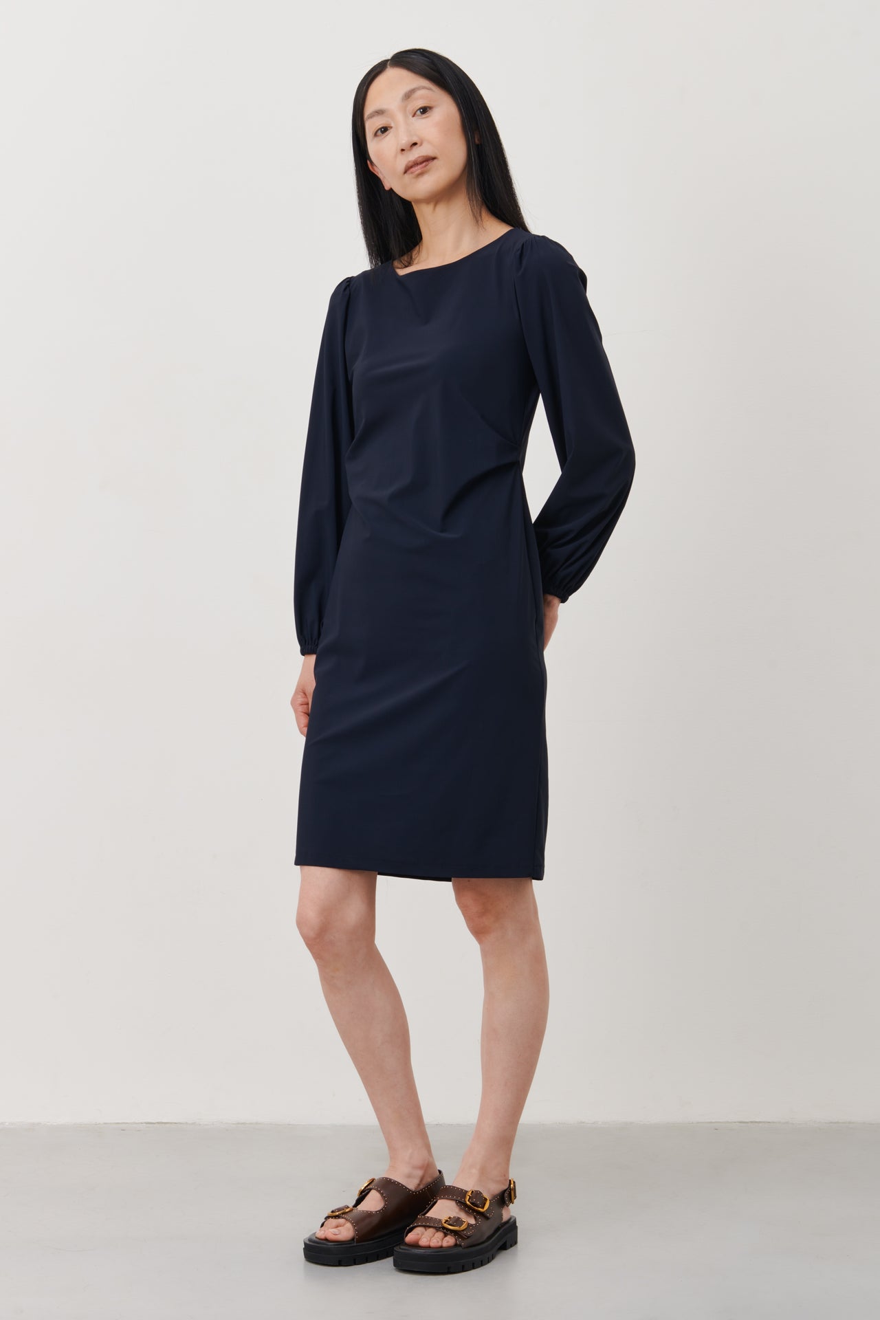 Silke Dress Technical Jersey | Blue