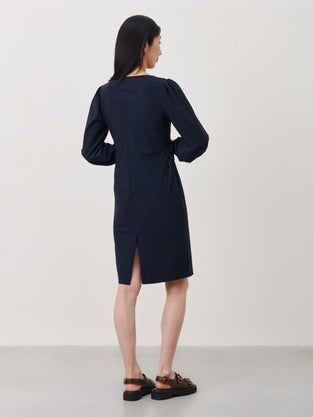 Silke Dress Technical Jersey | Blue