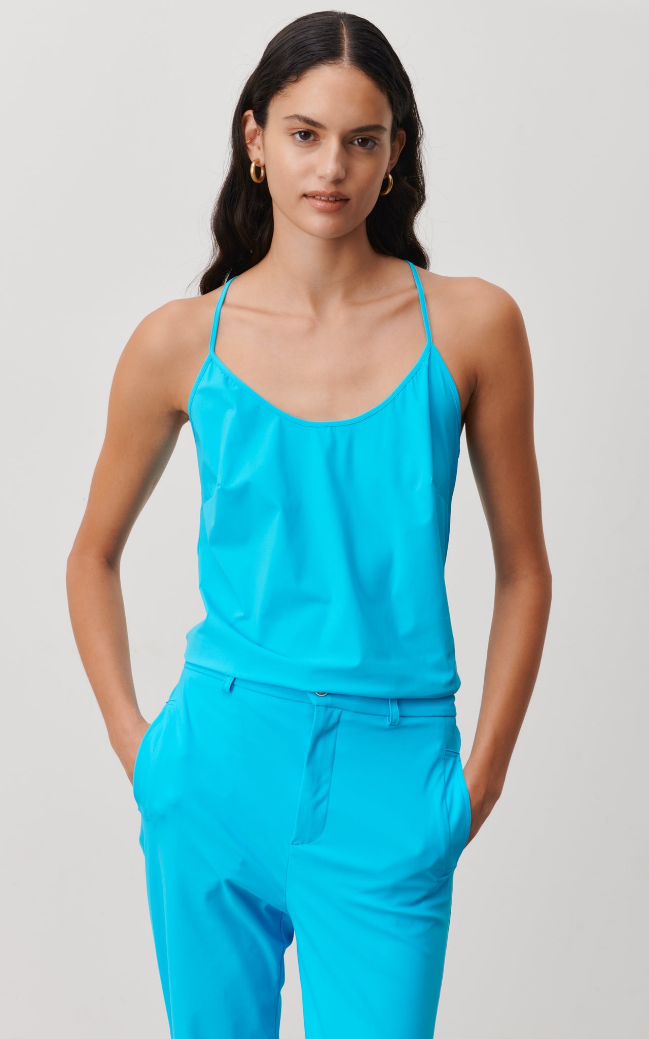 Jacklin strech technical jersey dress | Sand