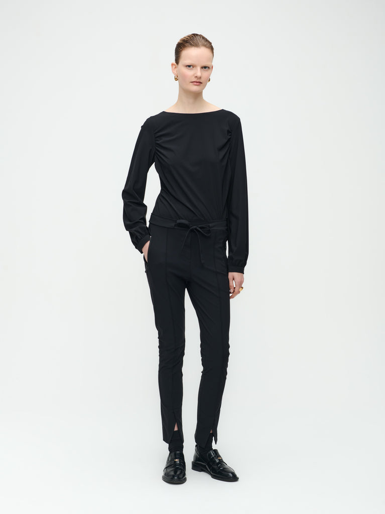 Nina Top Technical Jersey | Black