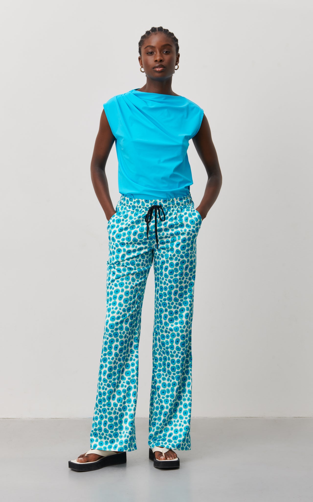 Carola Pants | Aqua