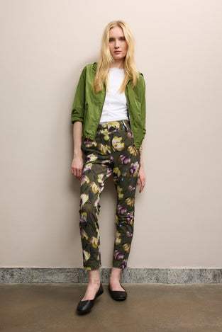 Joy print structure technical jersey pants | Multi Green