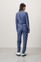 Zara Top Technical Jersey | Blue denim