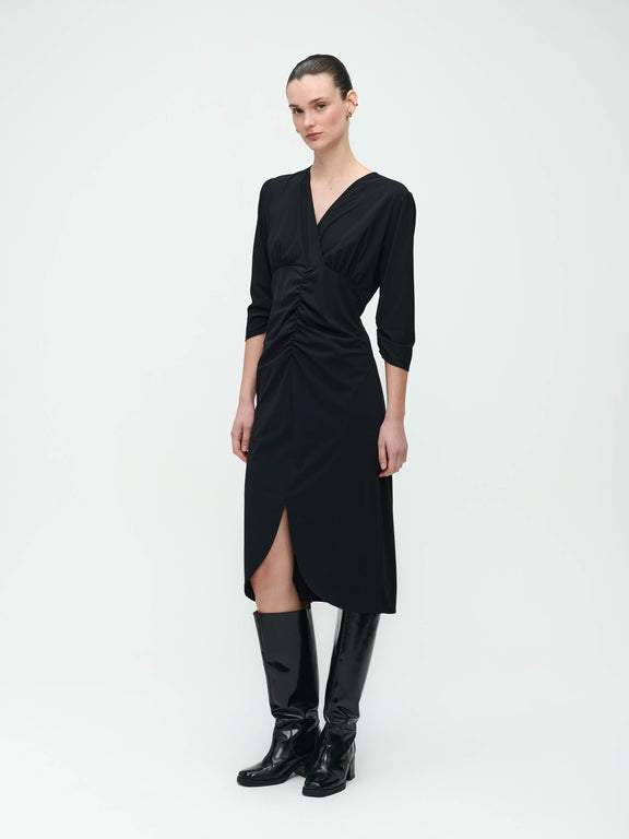 Katja Dress Technical Jersey | Black