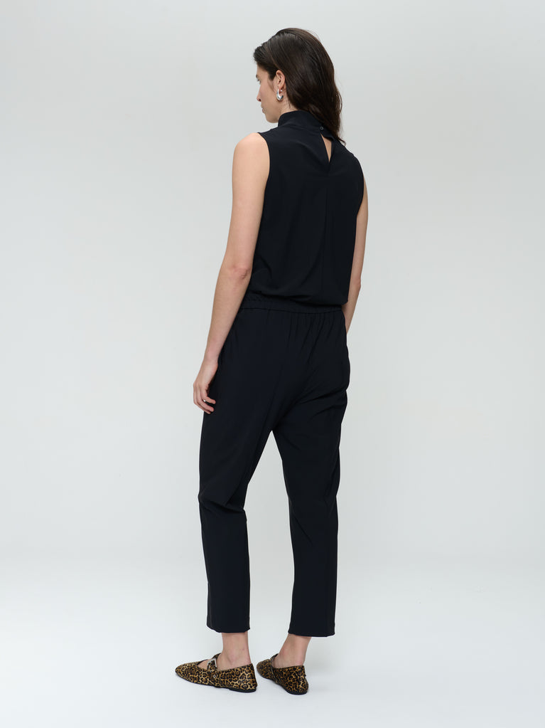 Lori strech technical jersey pants | Black