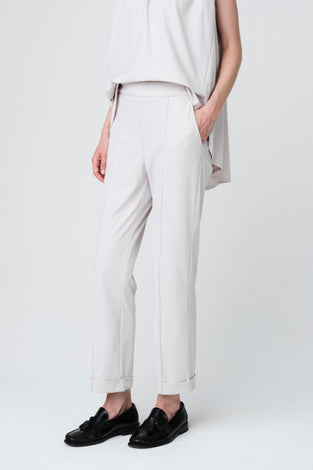 IrenaN structure technical jersey pants | Sand