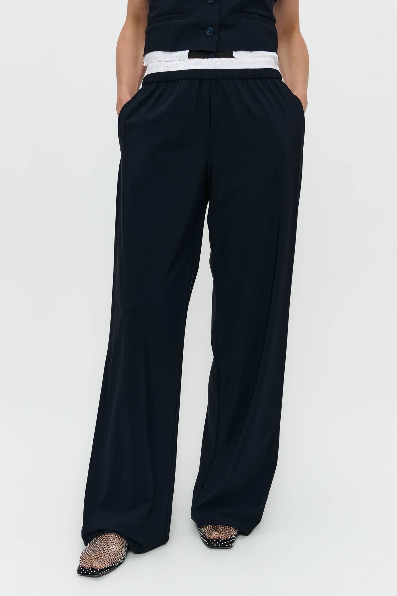 Antiny strech technical jersey pants | Blue