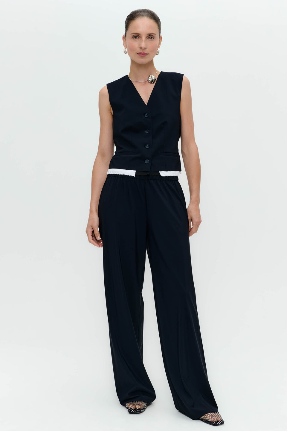 Antiny stretch technical jersey pants | Blue