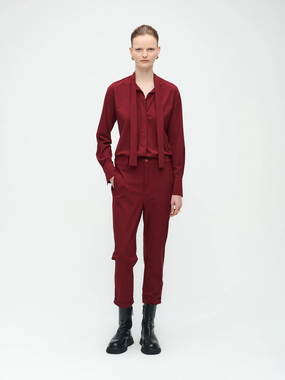 Magda Blouse Technical Jersey | Amaranto