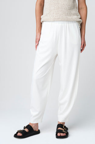 Fagiolo pants soft Punto Milano jersay | Panna