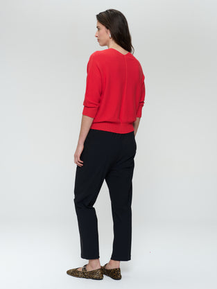 Seamless cotton pullover 317 | Corallo