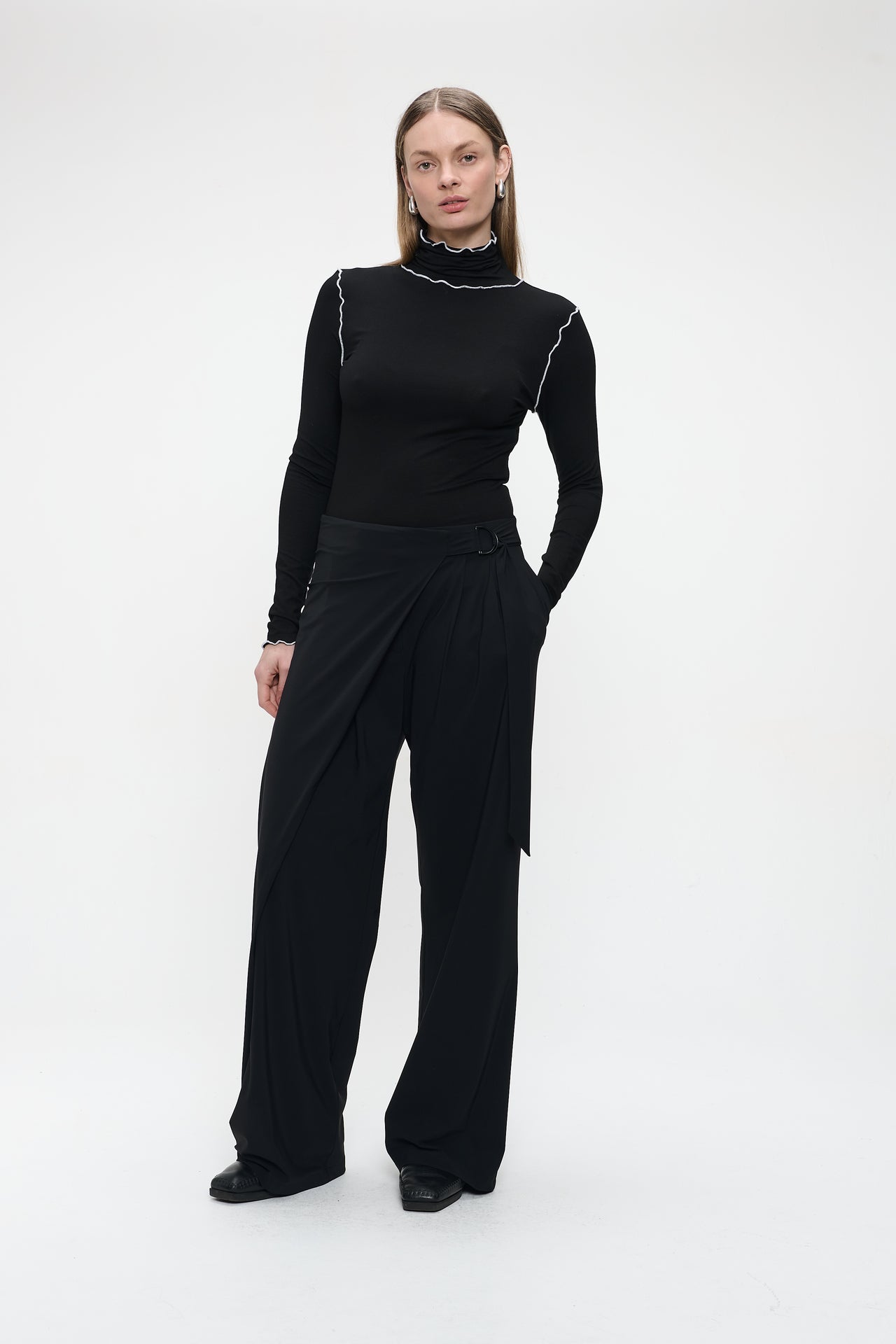 Enny pants technical jersey | Black
