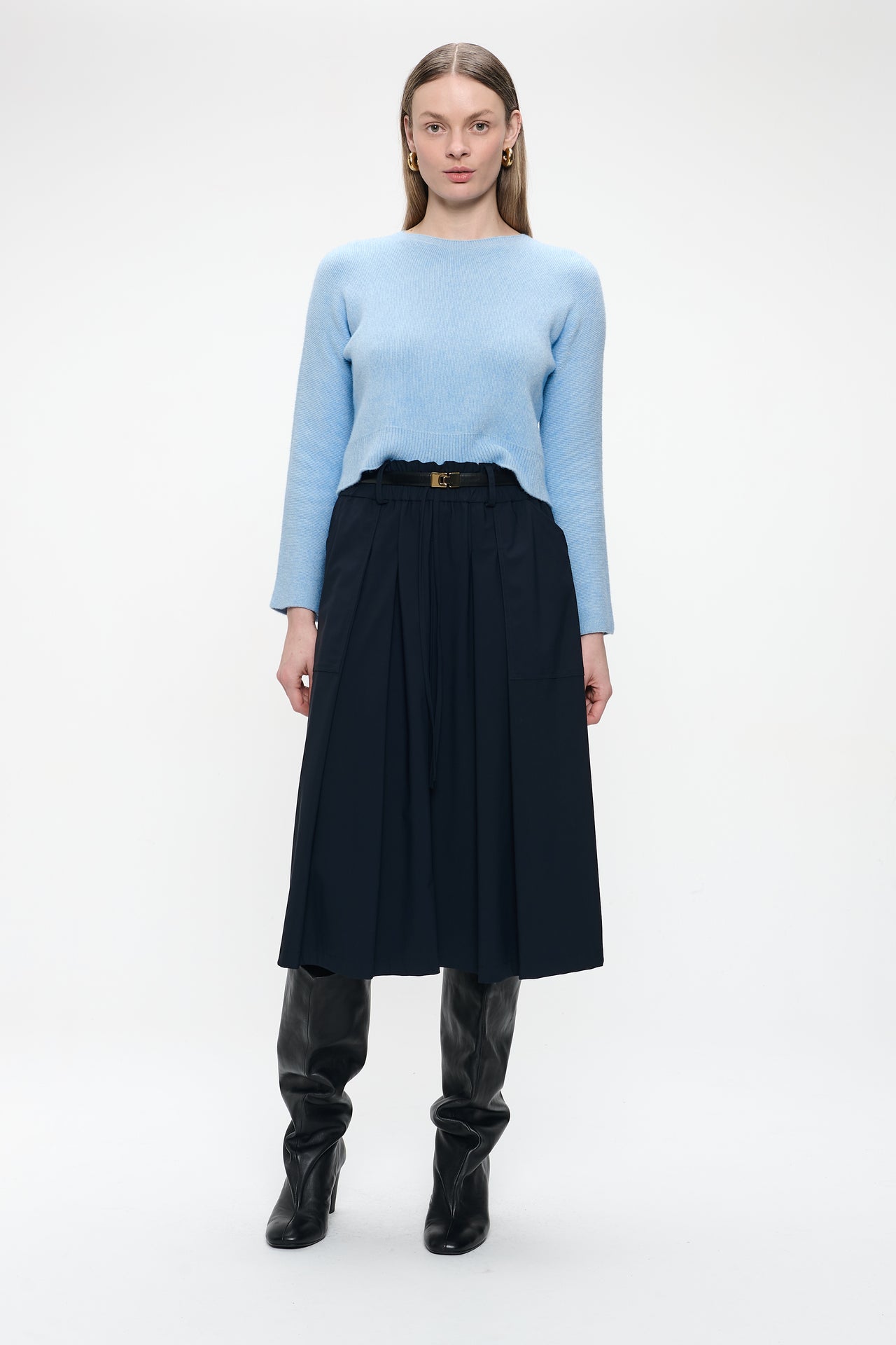 Raffaele skirt technical jersey | Blue