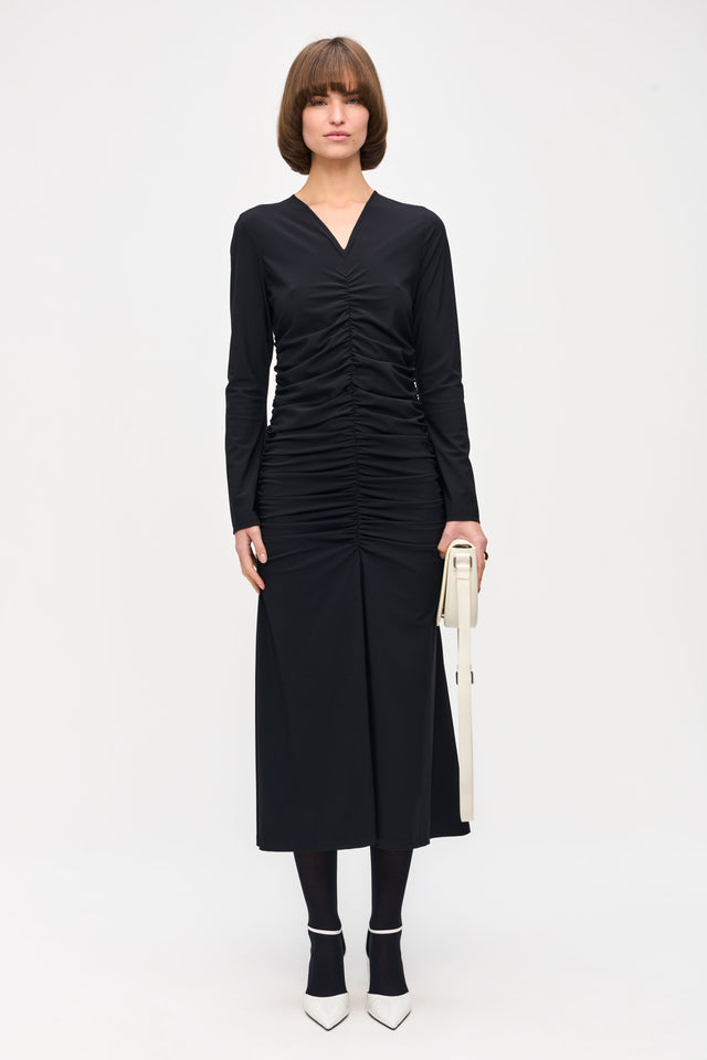 Steffani Dress Technical Jersey | Black