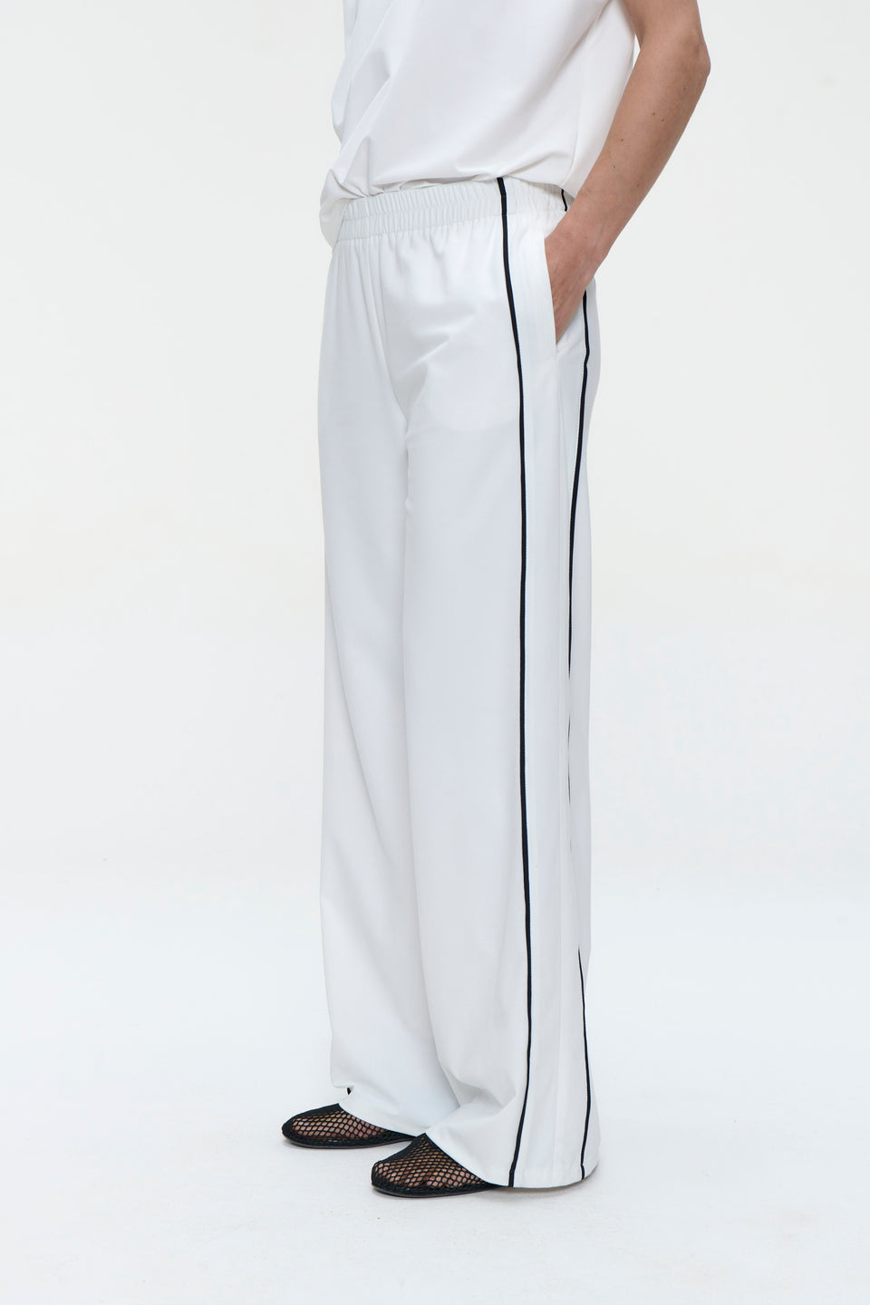 Vaya structure tech jersey pants | White