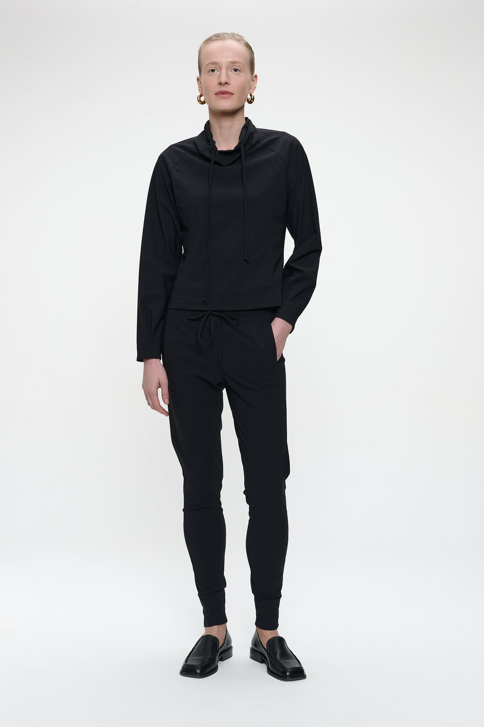 John stretch technical jersey pants | Black