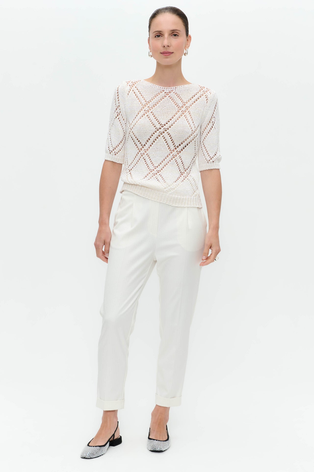 GaryZ shiny line viscose pants | Off White