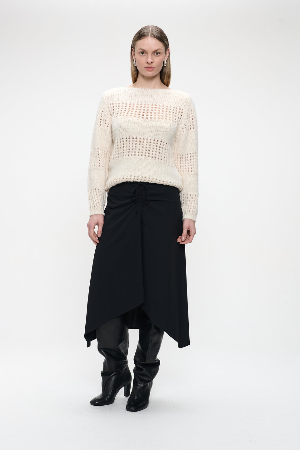 Shiny Pullover 1034 | Off White