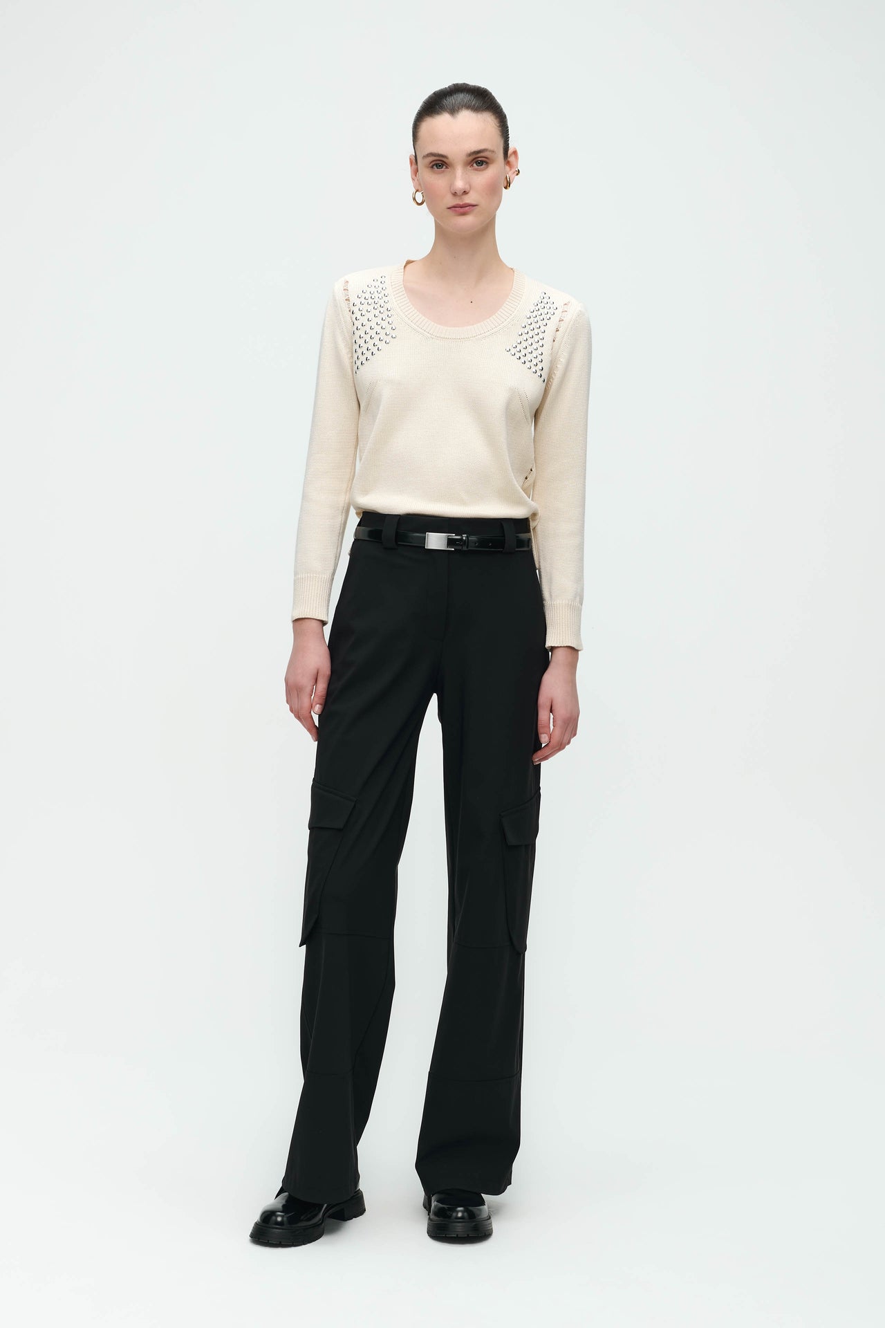 Pullover Mettal Eyelets | Ecru