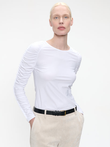 Carlina Top Technical Jersey | White