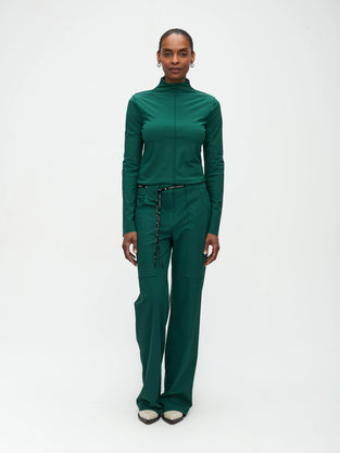 Zara Top Technical Jersey | Green