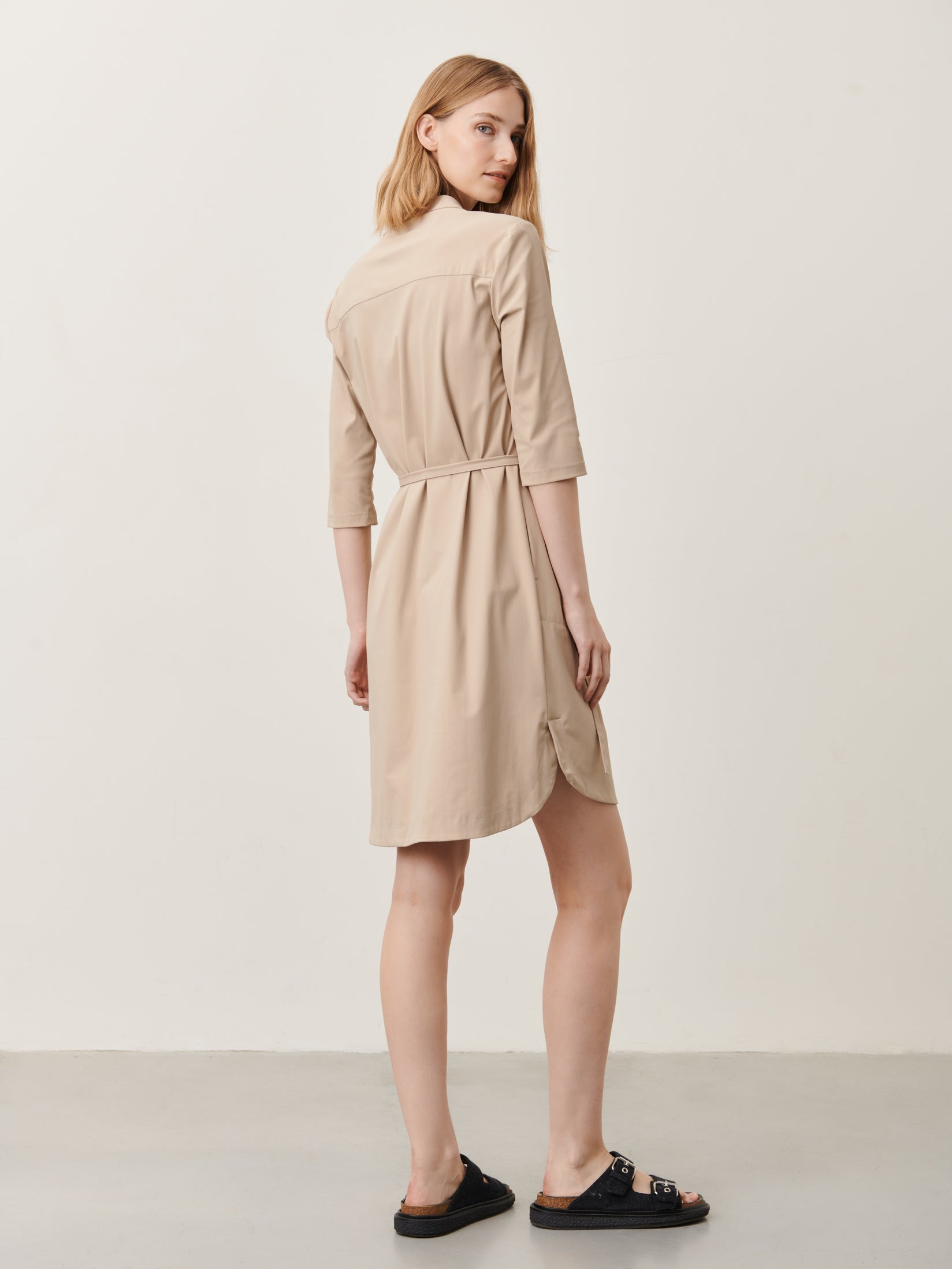 Kendal Dress Technical Jersey | Sand
