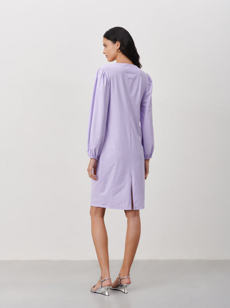 Silke Dress Technical Jersey | Lila