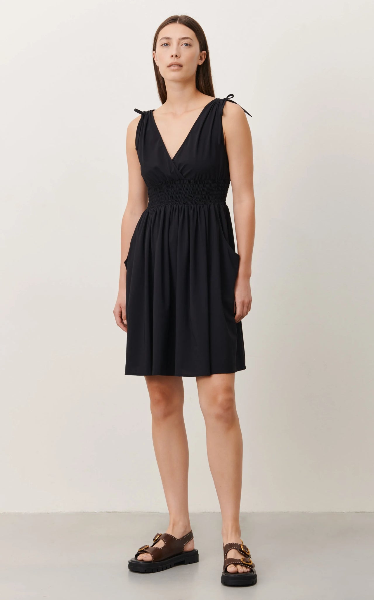 Christine Dress Technical Jersey | Black