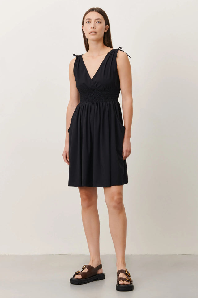 Christine Dress Technical Jersey | Black