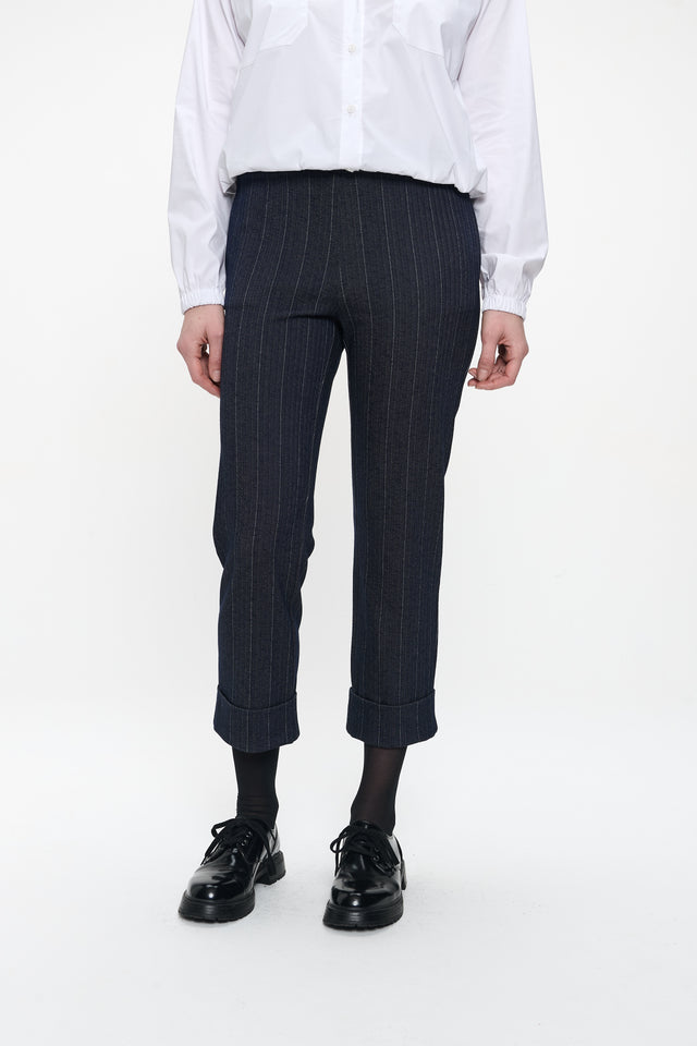 Parrot viscose elastene pants | Blue